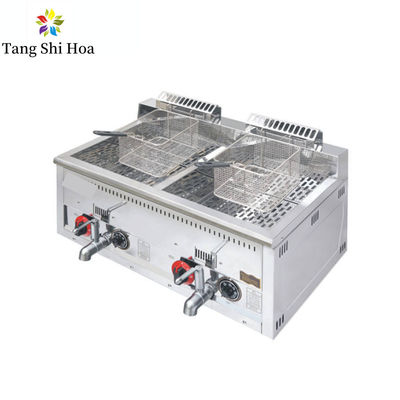 Countertop Gas Fryer Machine French Fries Stainless Steel